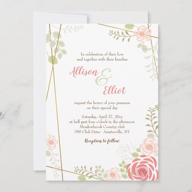 Invitación de Celebración de Amor (Anverso)