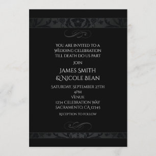 Invitación de Celebración de Boda de Elegancia Osc