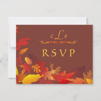 Invitación de Celebración de Boda de Otoño