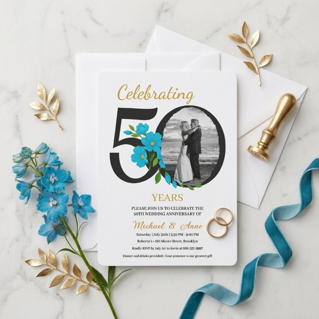 Invitación de Celebración de Bodas de Oro (Subido por el creador)