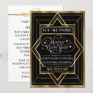 Invitación de Celebración de Champagne Deco Correg