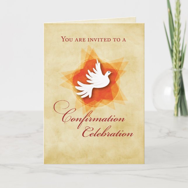 Invitación de Celebración de Confirmación (Anverso)