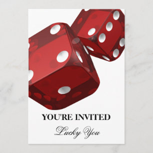 Invitación de celebración de cumpleaños en Casino 