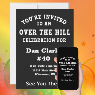 Invitación de celebración de cumpleaños SOBRE LA C