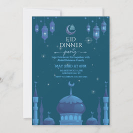 Invitación de celebración de Eid al fitr noche est