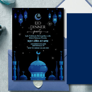 Invitación de celebración de Eid al fitr noche est