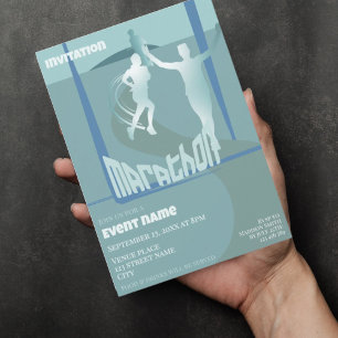 Invitación de celebración de evento de corredores 
