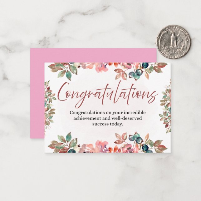 Invitación de celebración de felicitaciones (Anverso/Reverso In Situ)