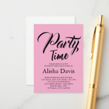Invitación de Celebración de Graduación Party Time