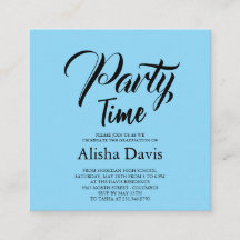 Invitación de Celebración de Graduación Party Time