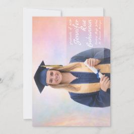 Invitación de Celebración de Graduación Pastel Ele