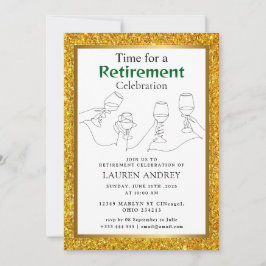 Invitación de Celebración de Jubilación con Marco