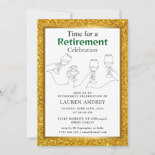 Invitación de Celebración de Jubilación con Marco 