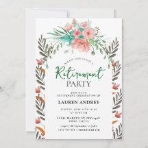 Invitación de Celebración de Jubilación Elegante