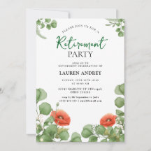 Invitación de Celebración de Jubilación Elegante