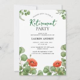 Invitación de Celebración de Jubilación Elegante
