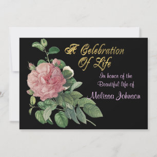 Invitación de celebración de la vida
