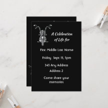 Invitación de Celebración de la Vida Motociclista