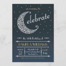 Invitación de Celebración de Luna Elegante II