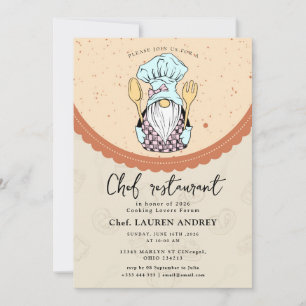 Invitación de Celebración de Restaurante de Chef