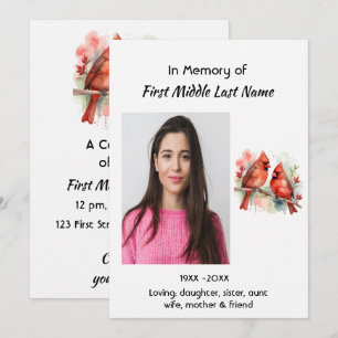 Invitación de Celebración de Servicio de Vida Card