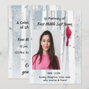 Invitación de Celebración de Servicio de Vida Card