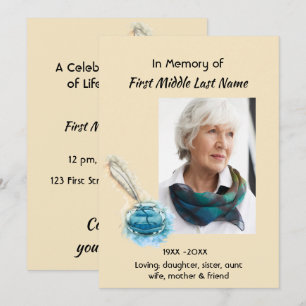 Invitación de Celebración de Servicio de Vida con 