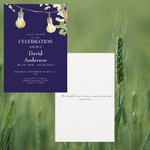 Invitación de celebración de vida de la Marina