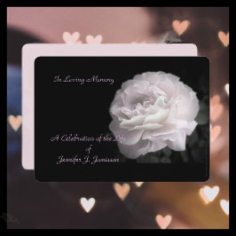 Invitación de Celebración de Vida Rosa Pálida