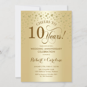 Invitación de Celebración del 10º Aniversario de O