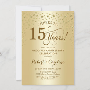 Invitación de Celebración del 15º Aniversario de B