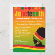 Invitación de Celebración del Juneteenth – Liberta
