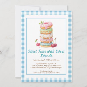 Invitación de Celebración Dulce – Fiesta de Donuts