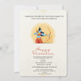 Invitación de Celebración Feliz Dussehra
