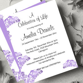 Invitación de Celebración Floral de la Vida