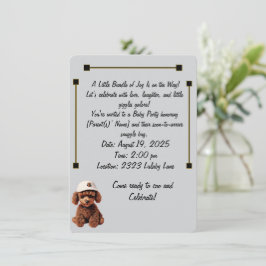 Invitación de Celebración y Anuncio de Bebé