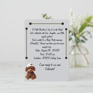 Invitación de Celebración y Anuncio de Bebé