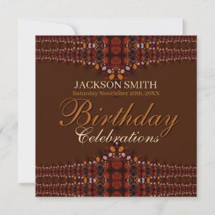 Invitación de celebraciones de cumpleaños con enca