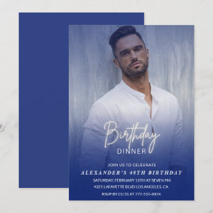 Invitación de cena de cumpleaños 48 cumpleaños Fot
