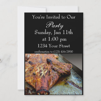 Invitación de Cerdo de Fiesta