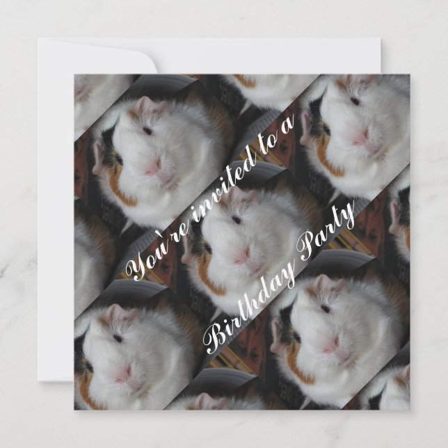 Invitación de cerdo de Guinea (Anverso)