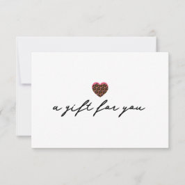 Invitación de certificado de regalo de corazón de