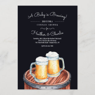 Invitación de cervezas en un barril