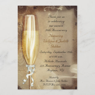 Invitación de champán