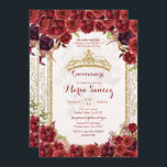 Invitación de Charra 15 Anos para Rosas de Borgoña<br><div class="desc">Rosas de Borgoña Invitación Charra 15 AnosMis Quince Anos,  15º cumpleaños, </div>