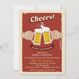 Invitación de Cheers Con Buenas Cervezas