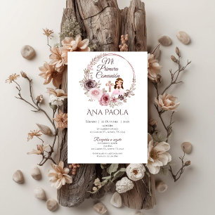 Invitación de chica a la primera comunión en el Bo