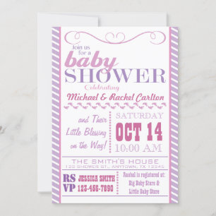 Invitación de Chica Baby Shower