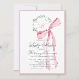 Invitación de chica Baby Shower