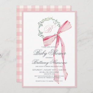 Invitación de chica Baby Shower